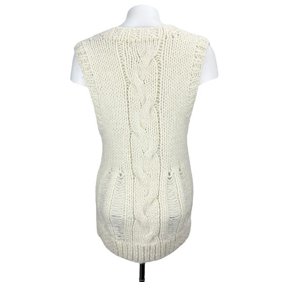 MICHAEL Michael Kors Alpaca Blend Open Front Knit Cardigan Sz Small - Picture 2 of 6